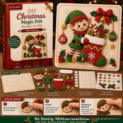 🔥 Holiday Sale: 70% OFF-DIY Christmas Magic Felt Sticker Art Kit