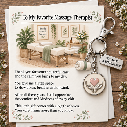 ✨  🔥 Holiday Sale: 70% OFF-The "You Make a Difference" Appreciation Gift Set – Keychain & Greeting Card ✨