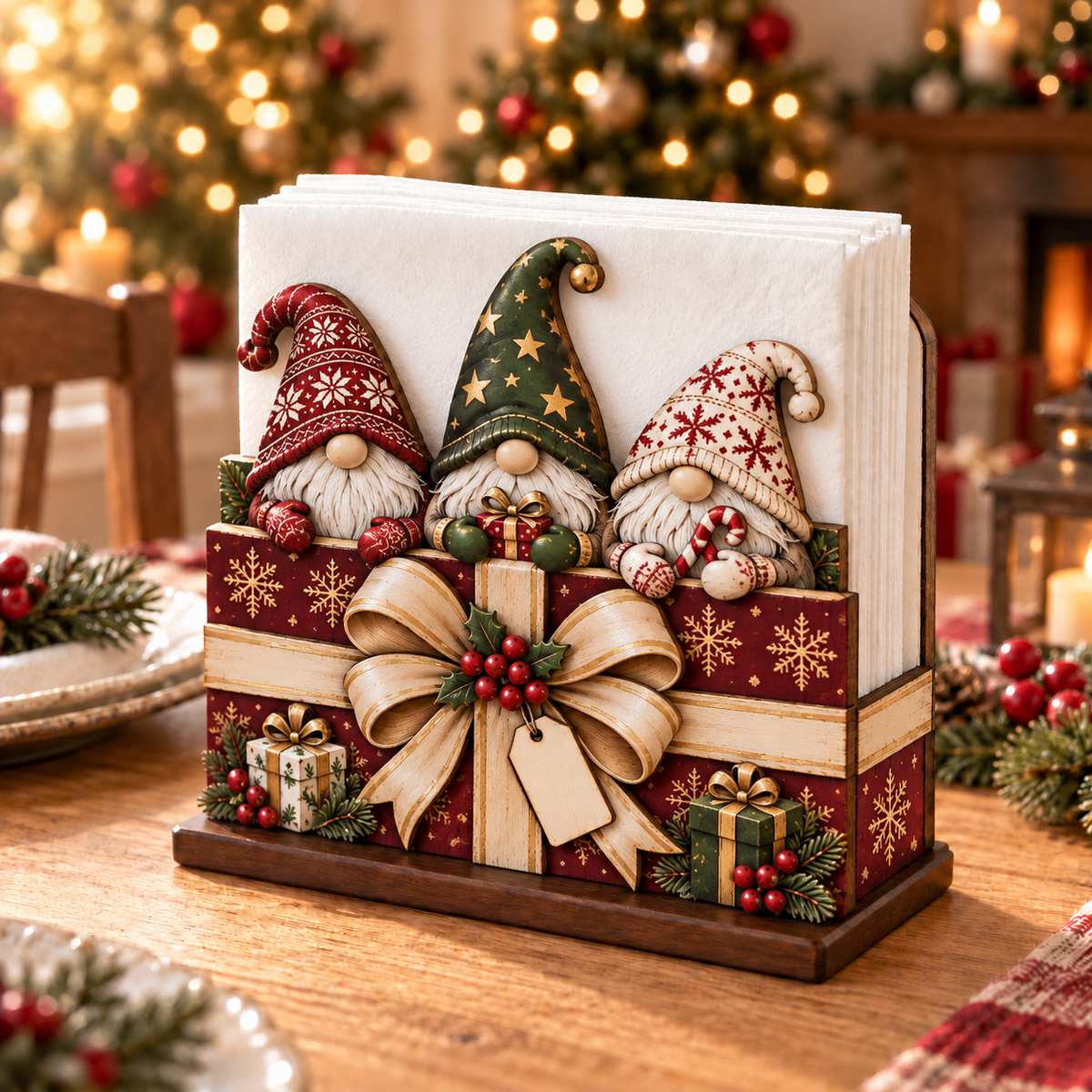 🔥 Christmas Sale · 70% OFF | Wooden Napkin Holder Collection