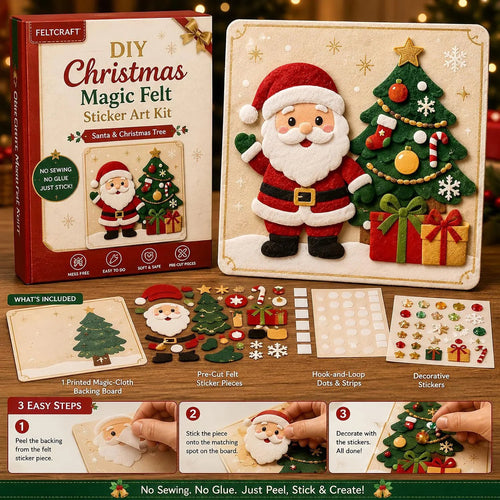 🔥 Holiday Sale: 70% OFF-DIY Christmas Magic Felt Sticker Art Kit