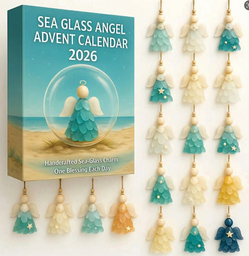 🌊Sea Glass Angel Advent Calendar 2026 – 24 Blessings to Brighten Your Season