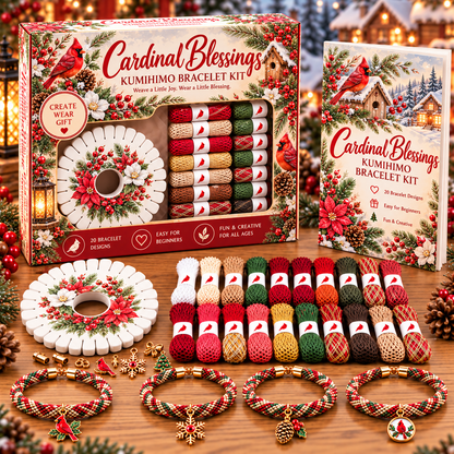 🔥 LAST DAY 70% OFF – ✨ Beginner-Friendly 🦋 Woodland & Garden Kumihimo Bracelet Making Kit – DIY Braided Friendship Bracelets & Creative Gift Set