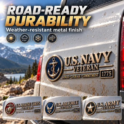 ✨3D Metal Veteran Honor Auto Badge | For daily driving & veteran gatherings