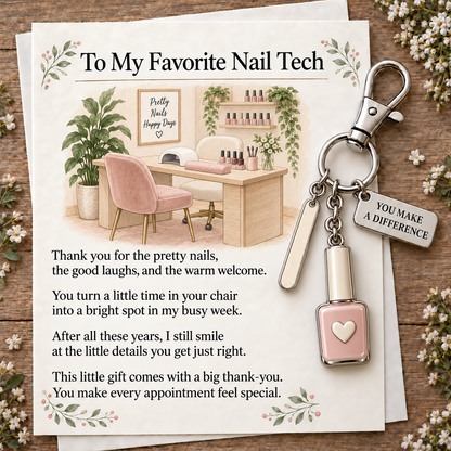 ✨  🔥 Holiday Sale: 70% OFF-The "You Make a Difference" Appreciation Gift Set – Keychain & Greeting Card ✨