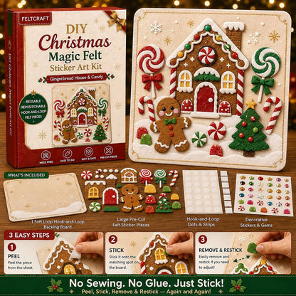 🔥 Holiday Sale: 70% OFF-DIY Christmas Magic Felt Sticker Art Kit