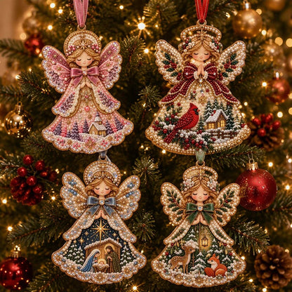 🔥Last Day 70% OFF - 👼✨ DIY Pearl Art Christmas Angel Ornament Kit