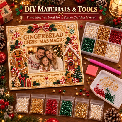 🔥Holiday Sale 70% OFF-🎄 DIY Christmas Pearl & Rhinestone Photo Frame Kit | Beginner-Friendly Holiday Craft 💎