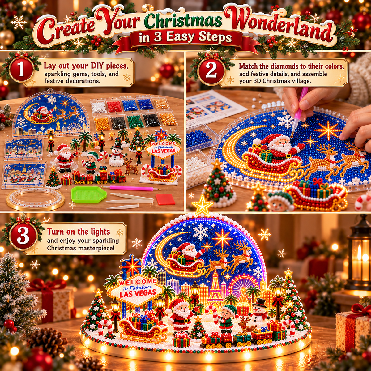 🔥 Holiday Sale: 70% OFF-🌎 Christmas Around the World – DIY Diamond Art Village Collection