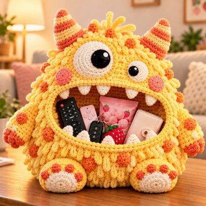 ✨🏆Limited Time Holiday Sale 70% OFF🎄Clutter Munchers Hungry Monster DIY Crochet Storage Buddies 👾🧶