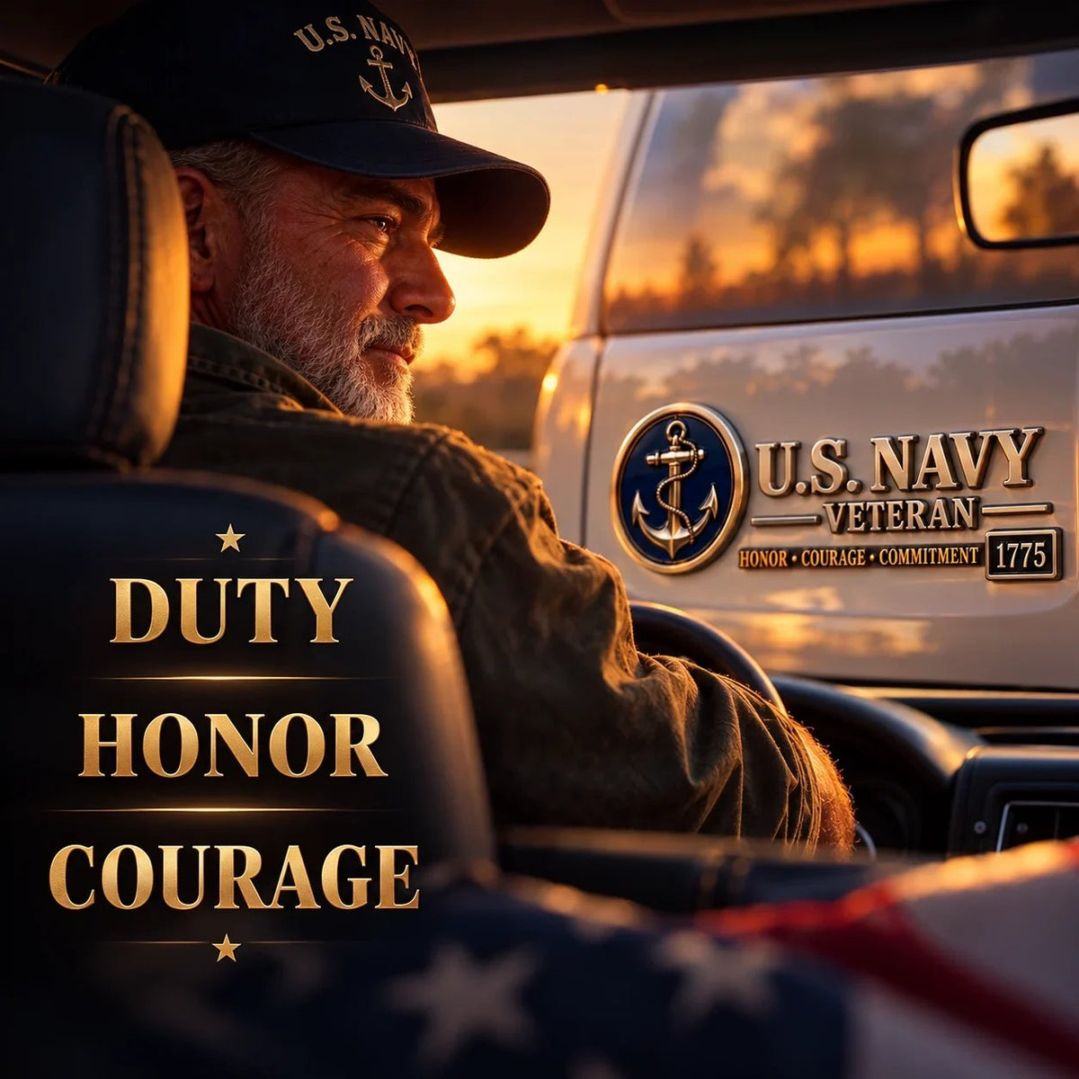 ✨3D Metal Veteran Honor Auto Badge | For daily driving & veteran gatherings