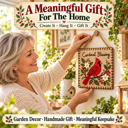 ⏳ Last Day 70% OFF – 🐦 Beginner-Friendly Garden Birds Fabric Weaving Kit | 6 Bird Designs with Fabric, Felt, Thread & Guide 💕