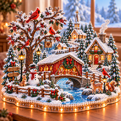 🔥 LAST DAY 70% OFF – ❄️ Winter Wonderland DIY Diamond Art Village Kit