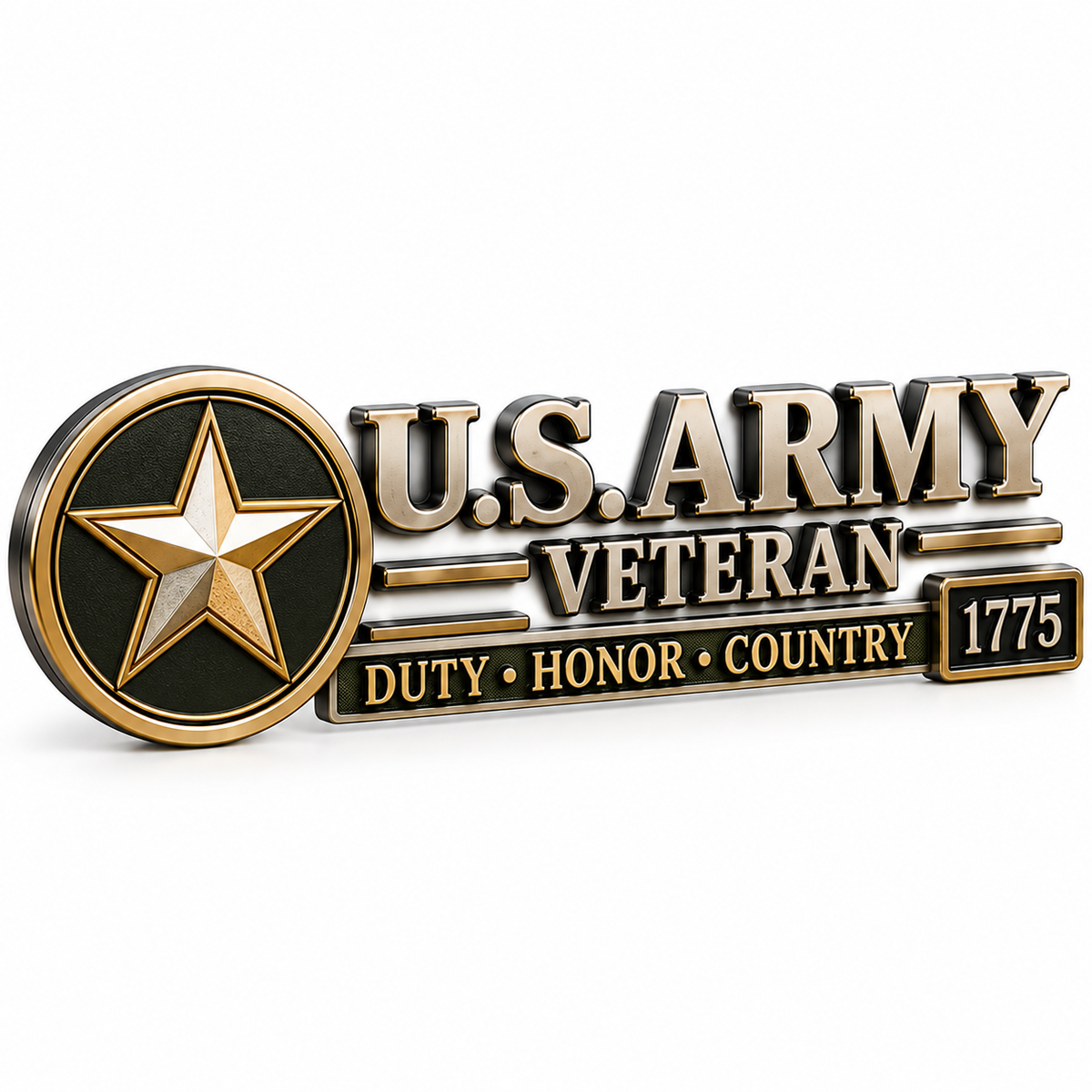 ✨3D Metal Veteran Honor Auto Badge | For daily driving & veteran gatherings