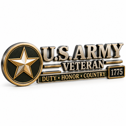 ✨3D Metal Veteran Honor Auto Badge | For daily driving & veteran gatherings