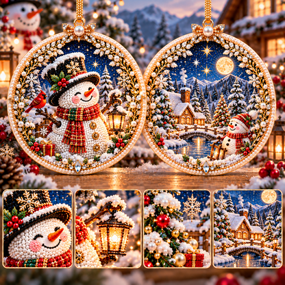 🔥 Holiday Sale: 70% OFF-🎄 2-in-1 DIY Double-Sided Christmas Diamond Art Ornament Kit – Handmade Holiday Tree Decoration & Keepsake Gift