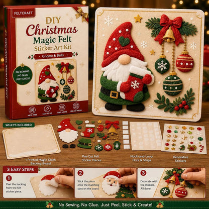 🔥 Holiday Sale: 70% OFF-DIY Christmas Magic Felt Sticker Art Kit