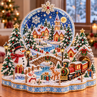 🔥 LAST DAY 70% OFF – ❄️ Winter Wonderland DIY Diamond Art Village Kit