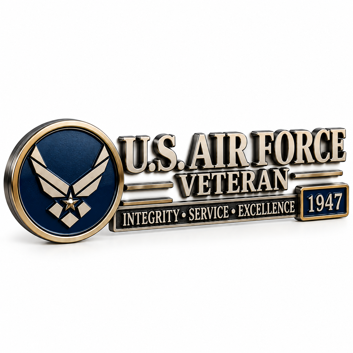 ✨3D Metal Veteran Honor Auto Badge | For daily driving & veteran gatherings