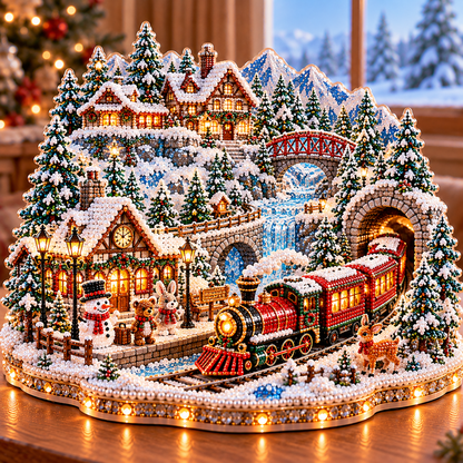🔥 LAST DAY 70% OFF – ❄️ Winter Wonderland DIY Diamond Art Village Kit