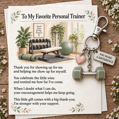 ✨  🔥 Holiday Sale: 70% OFF-The "You Make a Difference" Appreciation Gift Set – Keychain & Greeting Card ✨