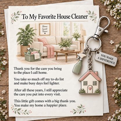 ✨  🔥 Holiday Sale: 70% OFF-The "You Make a Difference" Appreciation Gift Set – Keychain & Greeting Card ✨