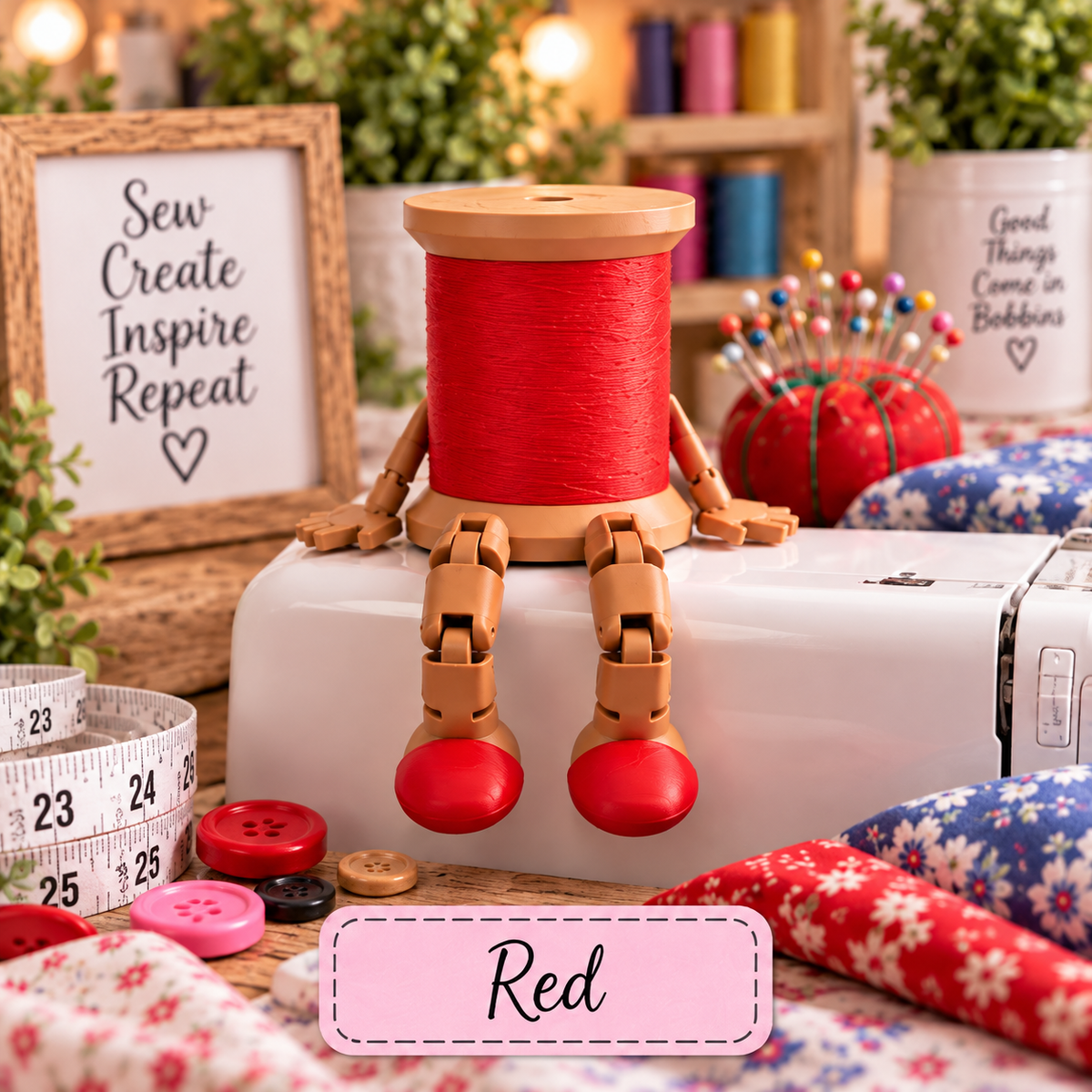 🧵✨ LAST DAY 70% OFF – Adorable Thread Spool Buddy, A Sewing Lover’s Must-Have! 💖