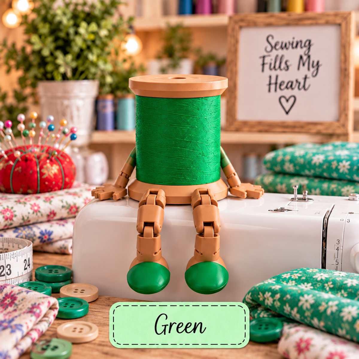 🧵✨ LAST DAY 70% OFF – Adorable Thread Spool Buddy, A Sewing Lover’s Must-Have! 💖