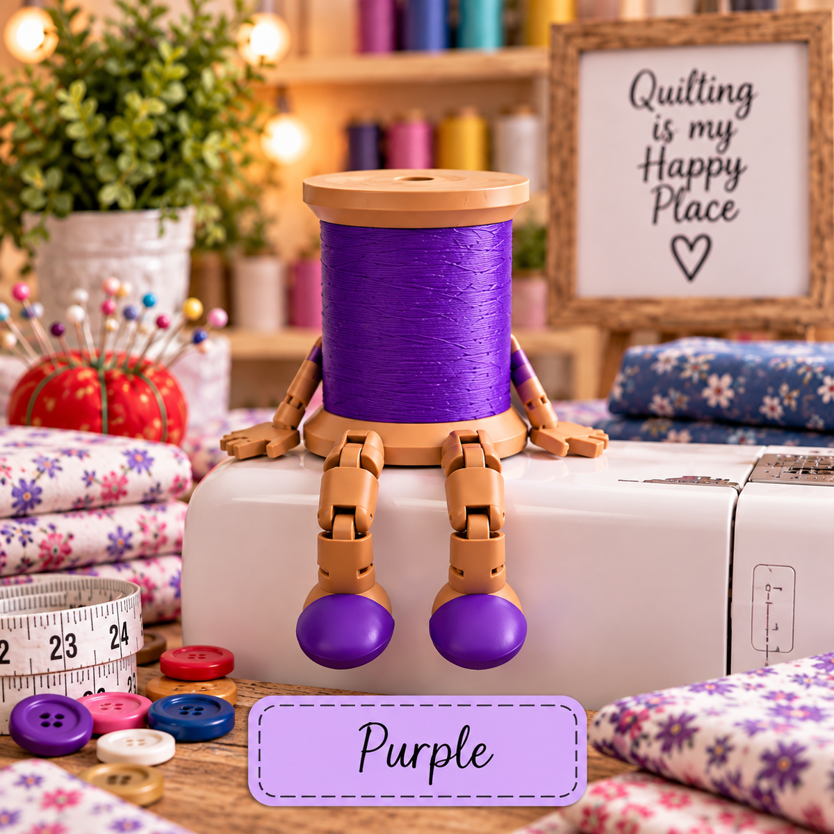 🧵✨ LAST DAY 70% OFF – Adorable Thread Spool Buddy, A Sewing Lover’s Must-Have! 💖
