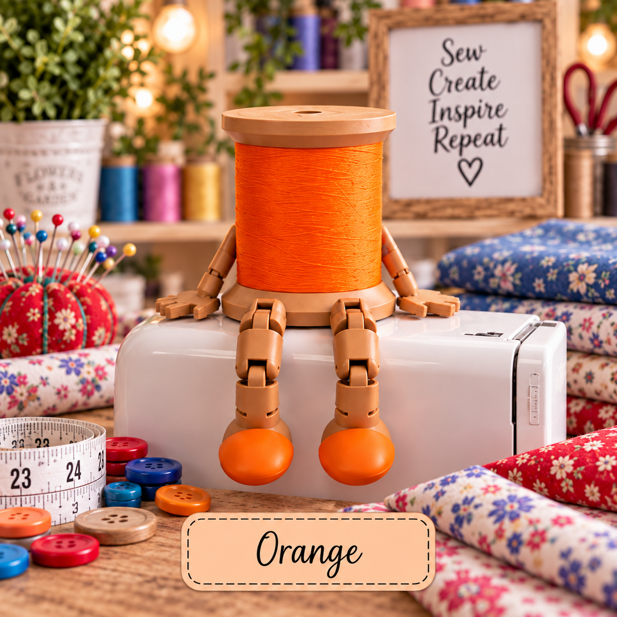 🧵✨ LAST DAY 70% OFF – Adorable Thread Spool Buddy, A Sewing Lover’s Must-Have! 💖