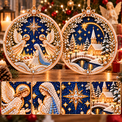 🔥 Holiday Sale: 70% OFF-🎄 2-in-1 DIY Double-Sided Christmas Diamond Art Ornament Kit – Handmade Holiday Tree Decoration & Keepsake Gift