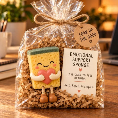 🔥 Holiday Sale: 70% OFF-Emotional Support Desk Companions 🎁 Funny Coworker Gift with Encouraging Message Card