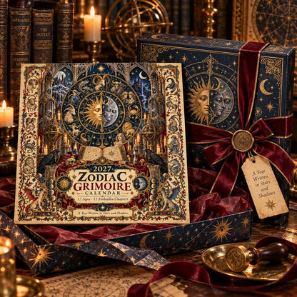 ✨2027 Zodiac Grimoire Calendar – 12 Months of Medieval Astrology Art📅