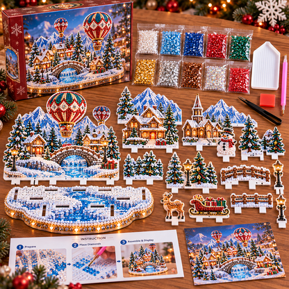 🔥 LAST DAY 70% OFF – ❄️ Winter Wonderland DIY Diamond Art Village Kit