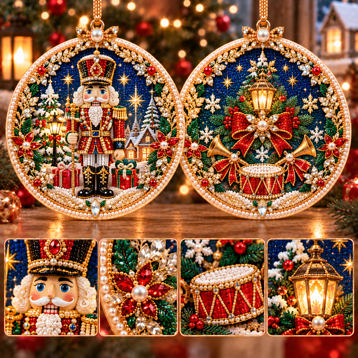 🔥 Holiday Sale: 70% OFF-🎄 2-in-1 DIY Double-Sided Christmas Diamond Art Ornament Kit – Handmade Holiday Tree Decoration & Keepsake Gift