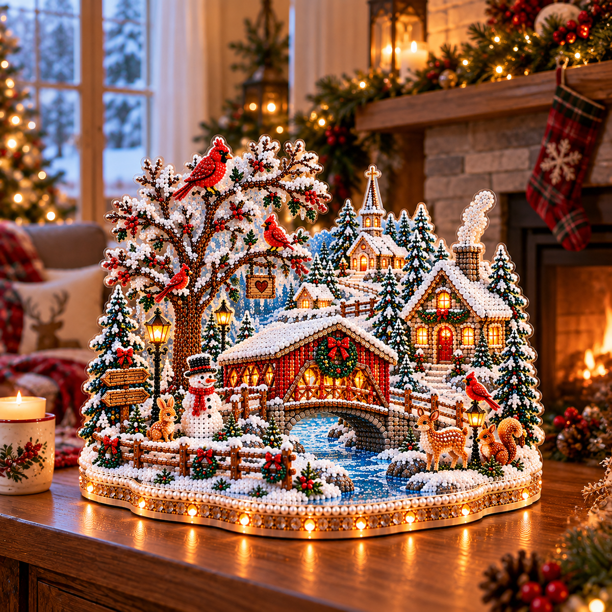 🔥 LAST DAY 70% OFF – ❄️ Winter Wonderland DIY Diamond Art Village Kit