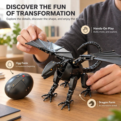 🔥Holiday Sale 70% OFF-🐉DragonMorph – Egg to Dragon Transforming Mechanical Toy