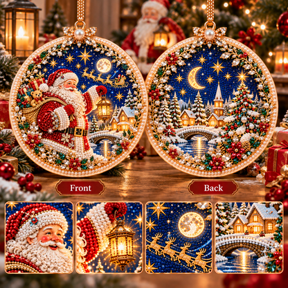 🔥 Holiday Sale: 70% OFF-🎄 2-in-1 DIY Double-Sided Christmas Diamond Art Ornament Kit – Handmade Holiday Tree Decoration & Keepsake Gift