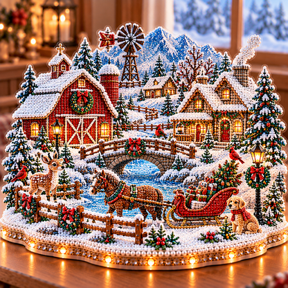 🔥 LAST DAY 70% OFF – ❄️ Winter Wonderland DIY Diamond Art Village Kit